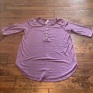 💜Purple Henley style shirt by Zenana💜